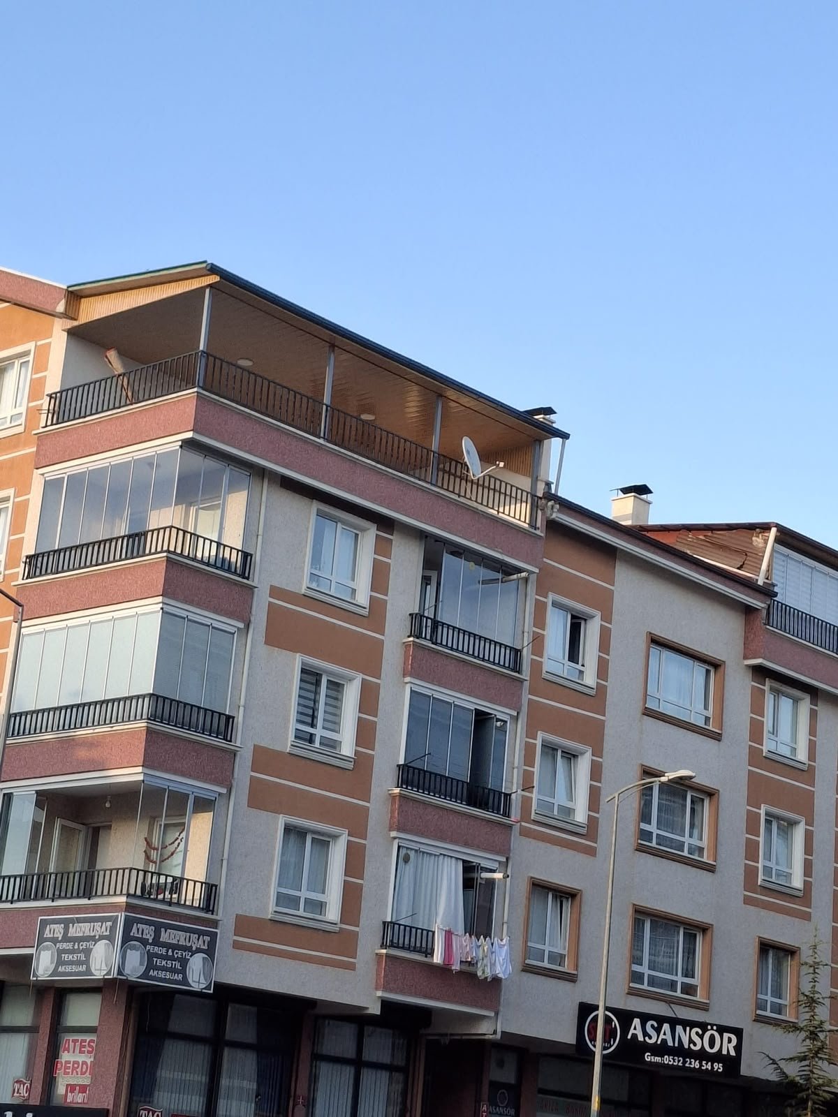 Ankara Dubleks Teras Sandviç Panel ve Lambiri Kapama